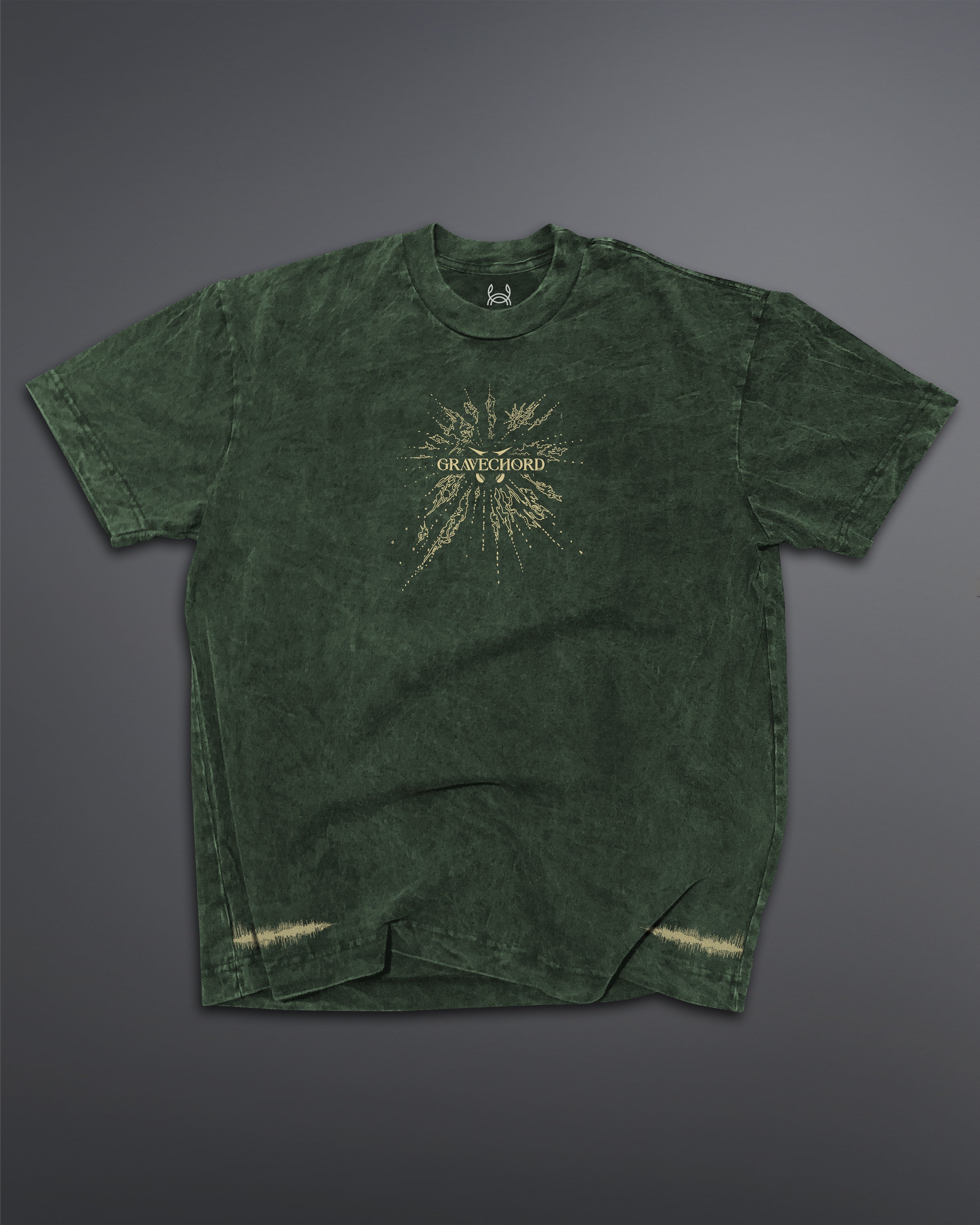 GRAVECHORD Oversized Tee [ACID WASHED-TOXIC MOSS]