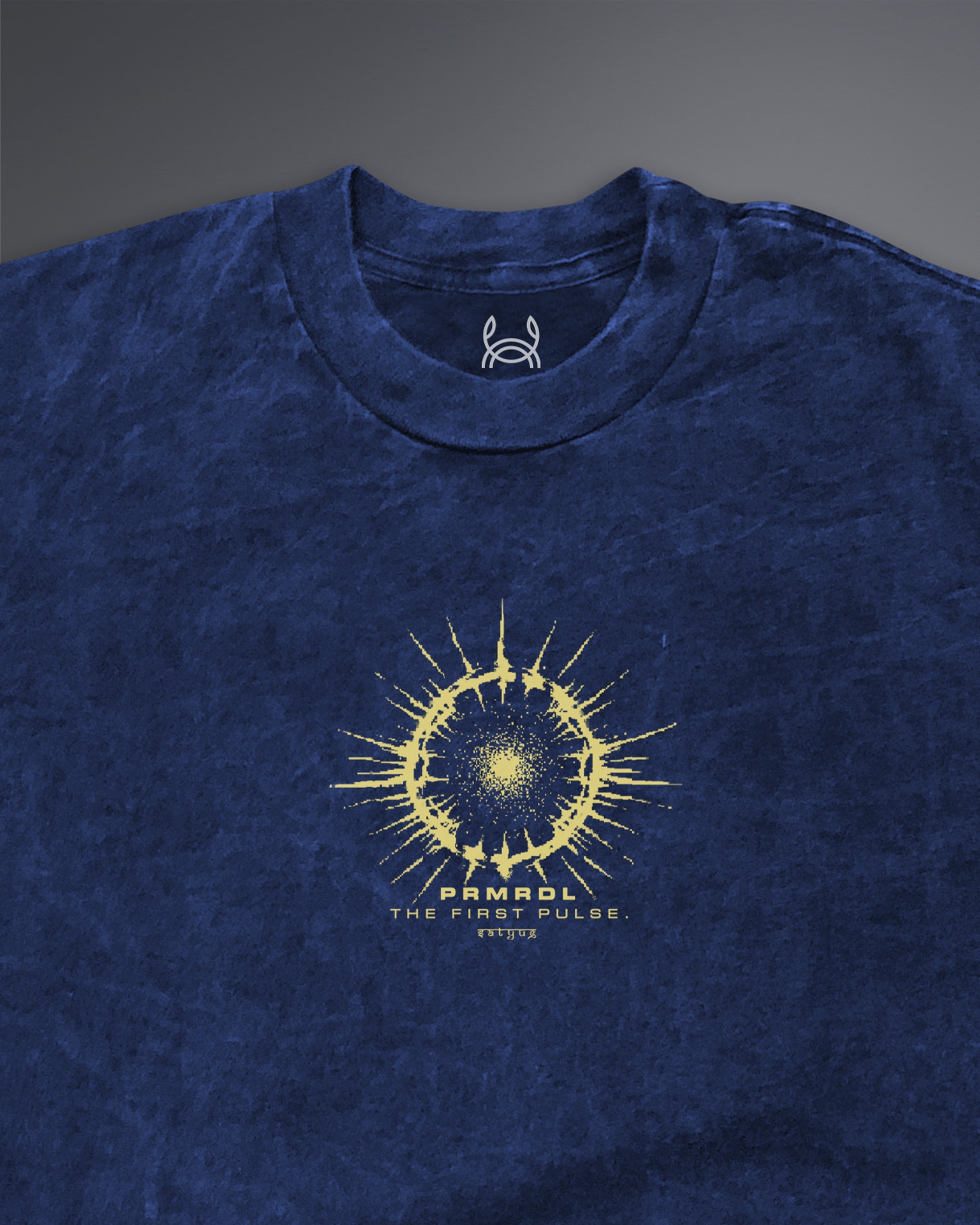Primordial Prophecy Oversized tee [ACID WASHED-COSMIC BLU]
