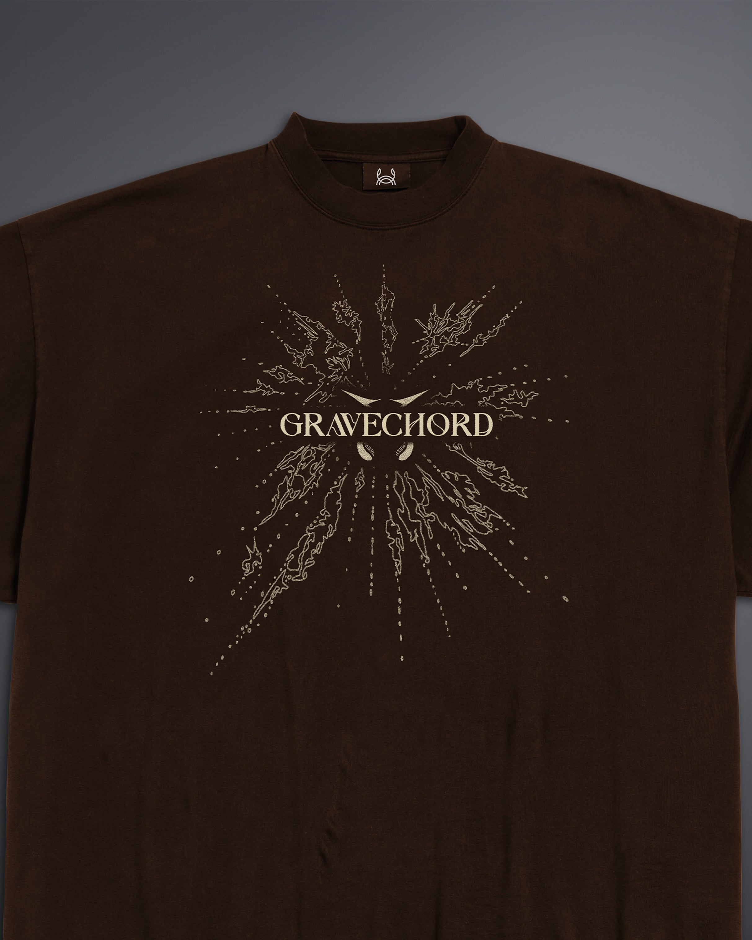 GRAVECHORD Oversized Tee [BROWN]