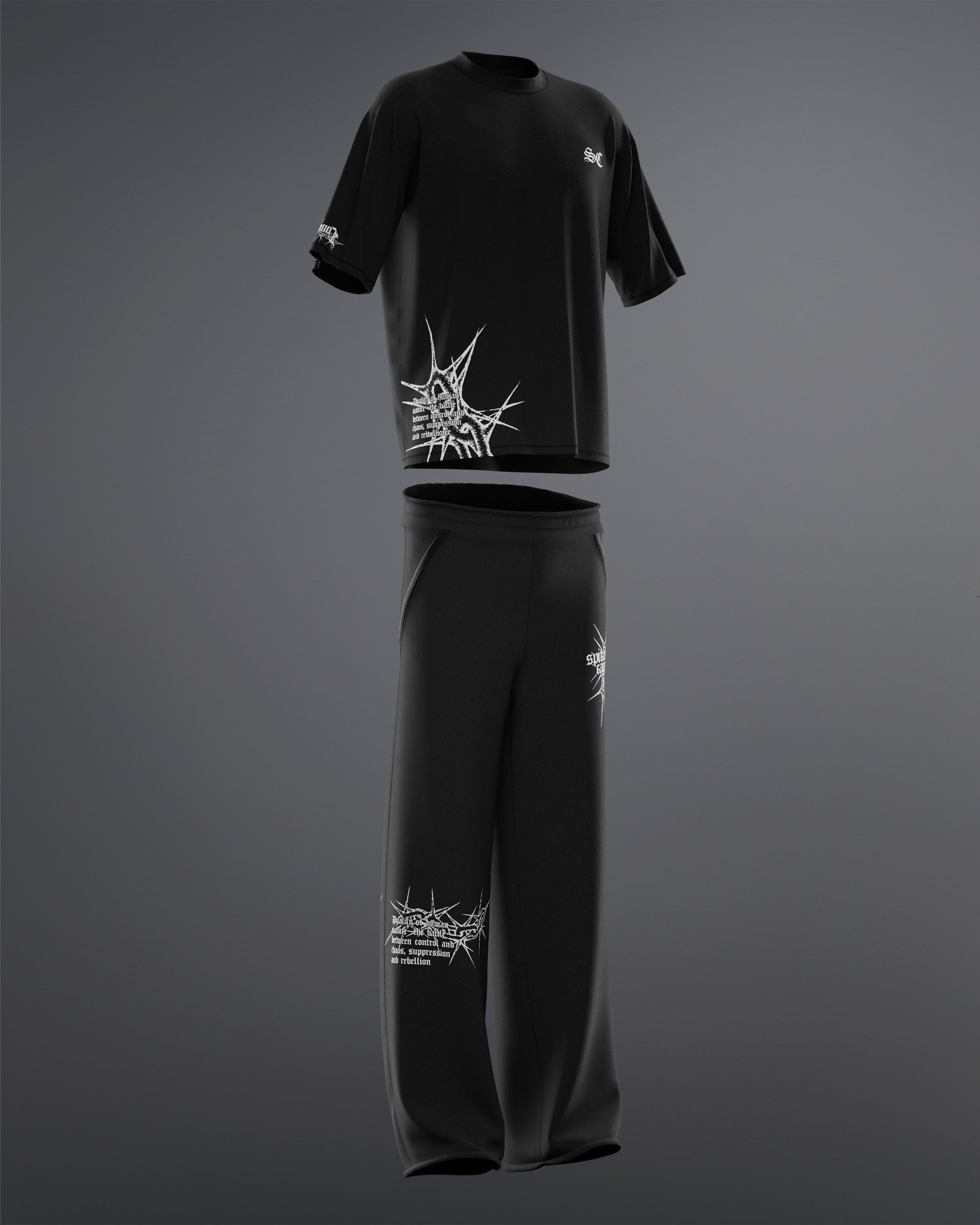 Spiked Cage Set [BLACK]